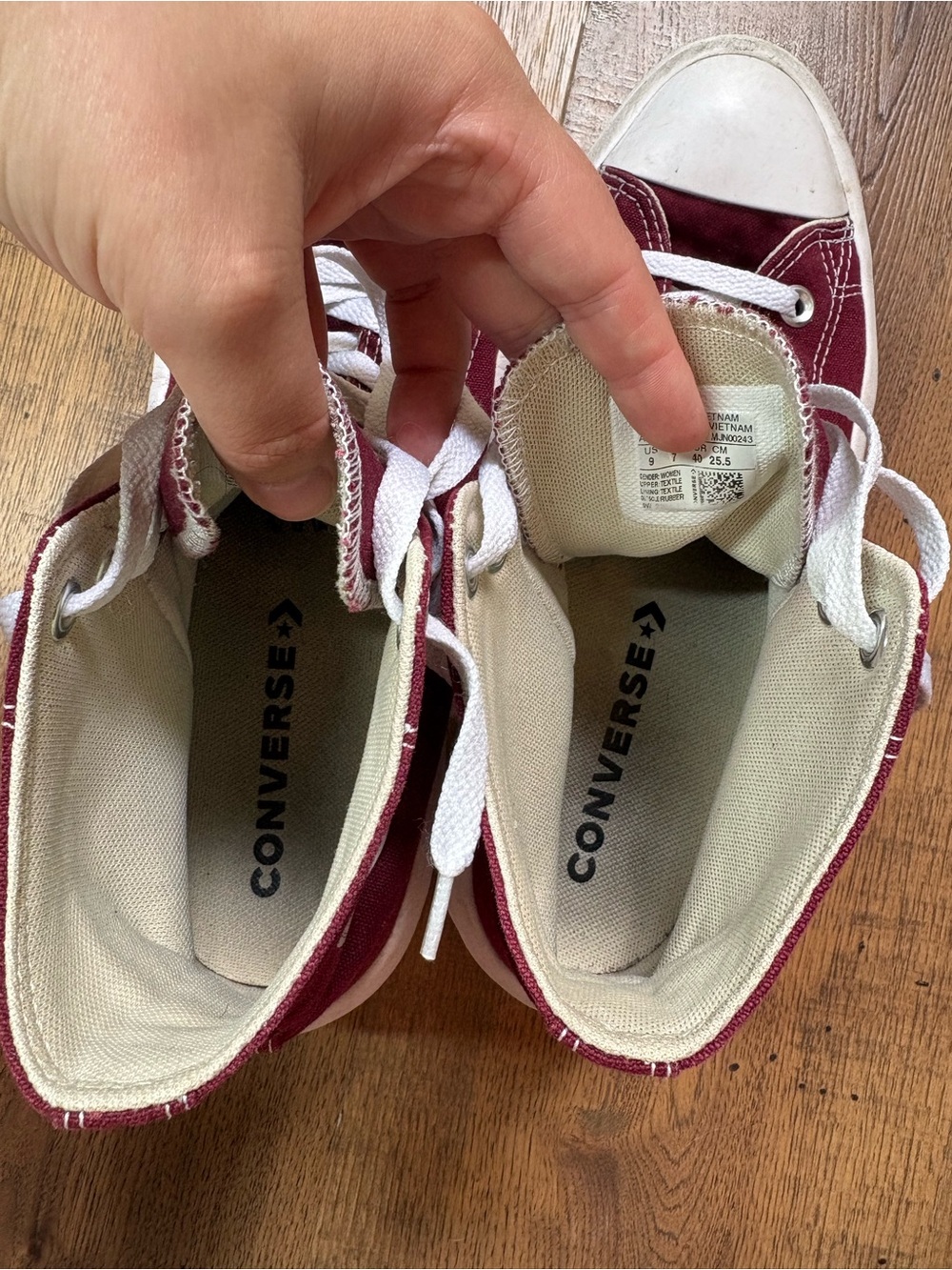 Converse Chuck Taylor Women’s All Star Move Platform High 'Dark Beetroot' - Picture 8 of 10
